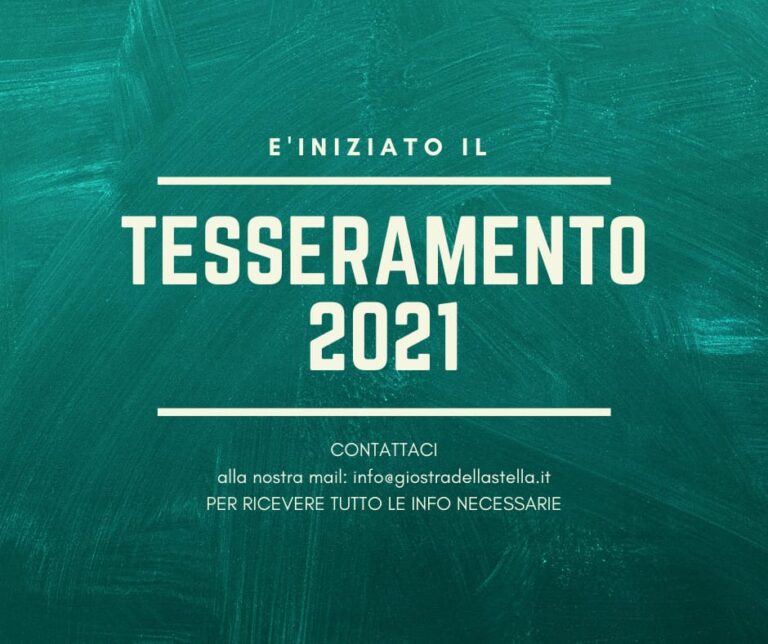 Tesseramento 2021